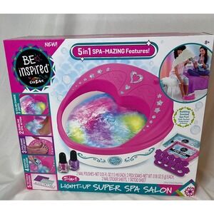 Cra-Z-Art Be Inspired 5-in-1 Light-Up Super Spa Salon Pedi Kit 53457 NEW